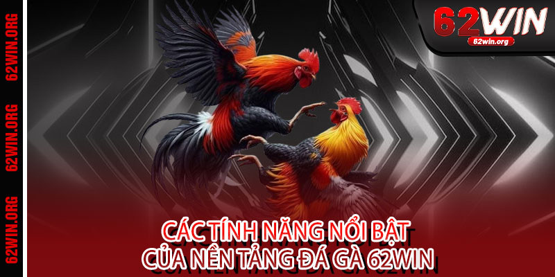 Đá Gà 62WIN - Đẳng cấp chiến binh, thắng lớn rực lửa 3 Các Tính Năng Nổi Bật Của Nền Tảng Đá Gà 62WIN